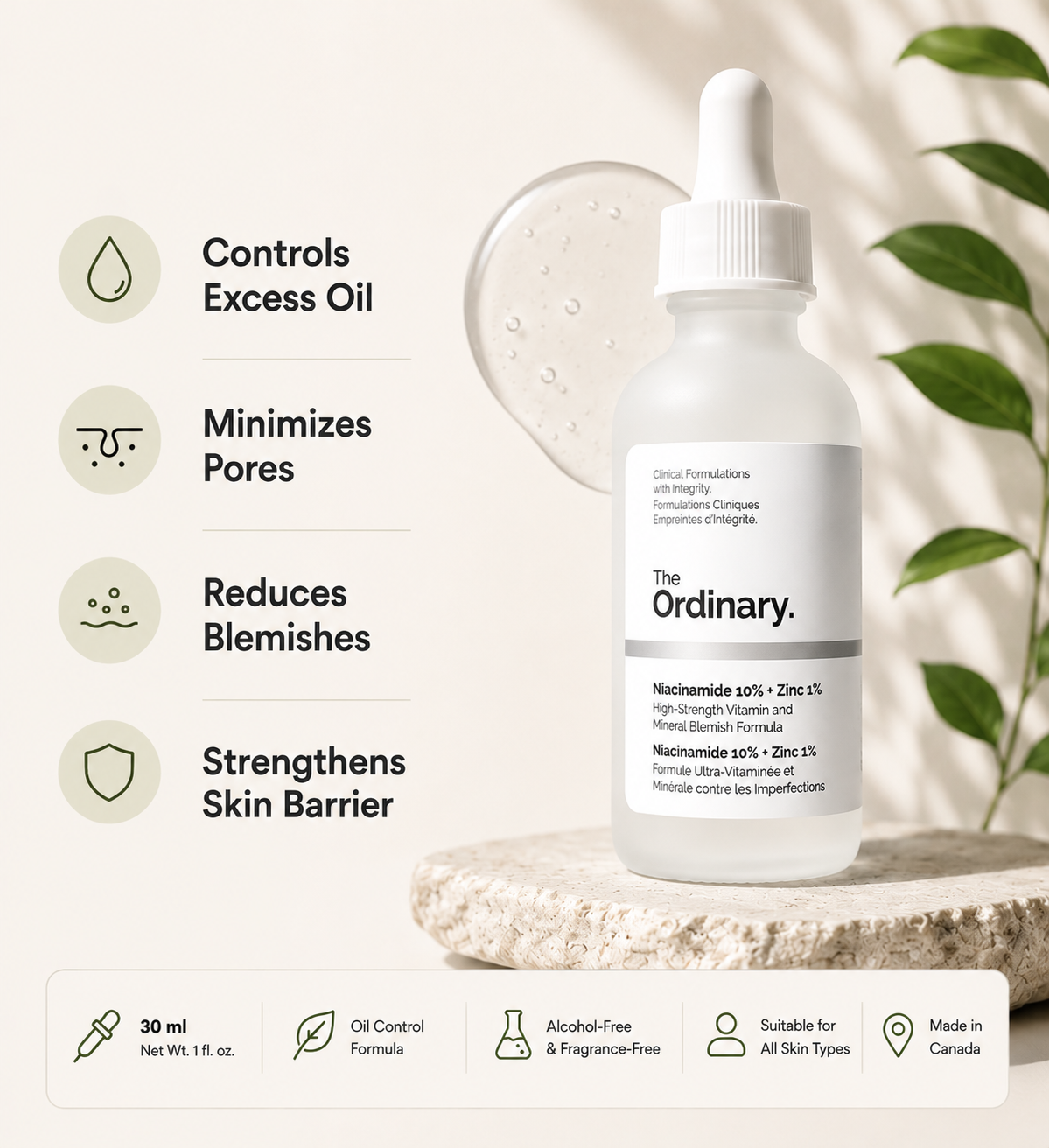 The Ordinary Niacinamide 10% + Zinc 1%